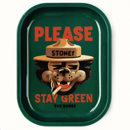 Dudes Stay Green Tray